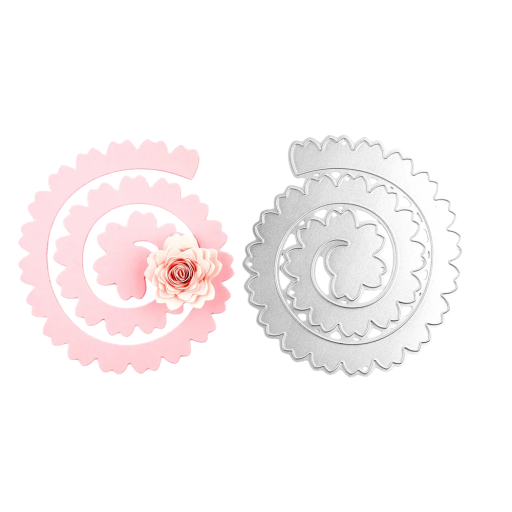 Stalen spiraal snijmal voor bloem 10,5×11,5 cm snijmessen voor het maken van papieren bloemen scrapbooking DIY creatie