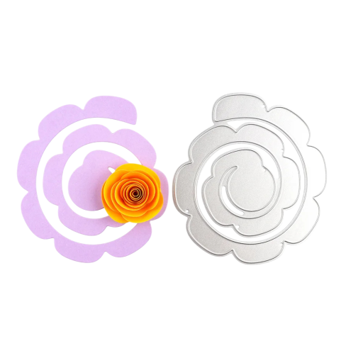 Stalen spiralen snijmal voor bloem 10,5×11,5 cm snijmallen voor het maken van papieren bloemen scrapbooking creatie