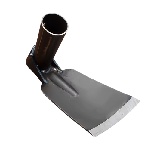Stalen tuinmoty met brede werkoppervlakte 16,5 x 9,5 x 9,5 cm zwart gereedschap voor wieden, graven en bodemvoorbereiding