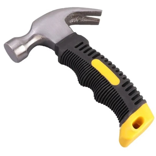 Stålhammer Multifunktionel minihammer Hammer med ergonomisk håndtag 25 mm 370 g