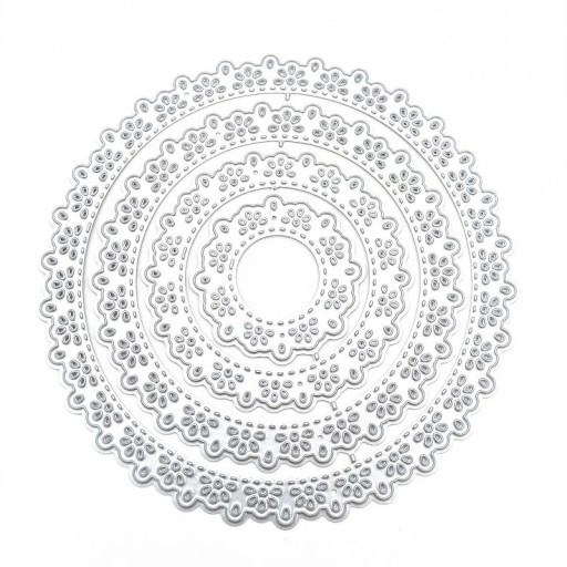 Stalowa wycinanka szablon krajkowy spiralny ornament 11 x 11 cm metalowe wykrojniki do scrapbookingu produkcji kartek dekoracji
