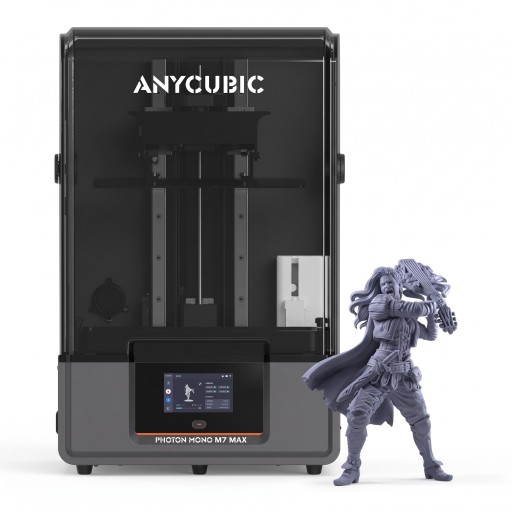 Stampante 3D a resina 298 x 164 x 300 mm Pannello LCD monocromatico Volume di stampa 14,7 l Schermo touch e disco USB Finitura nera