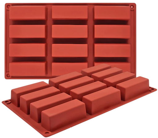 Stampo in silicone per cioccolato a tavoletta Grande stampo per cioccolato Produzione domestica Dolci Riutilizzabile Antiaderente Resistente 29,5 × 17 × 3 cm