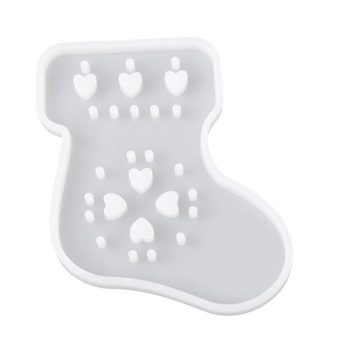 Stampo in silicone per decorazioni calza 8,5 x 7,5 cm