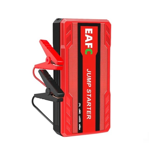 Startaccu EAFC 600A 12 V Draagbare starter met LED-lamp Accu 10000mAh met USB-uitgang 5V/2A voor auto, motor en SUV