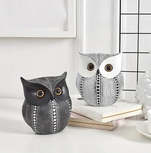 Statua decorativa di gufo