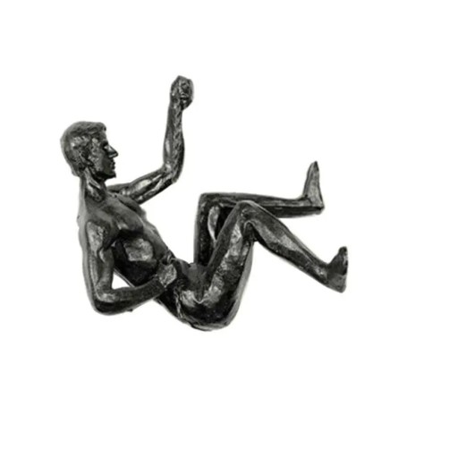 Statuetă tridimensională din rășină 12 x 9 cm Alpinist în acțiune Statuetă decorativă pentru interior sau figură de colecție