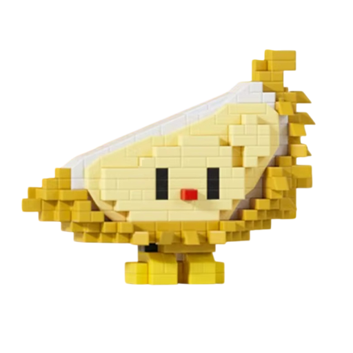 Stavebnice Mini Durian 9,6 x 4,4 x 7,04 cm 380 ks Mikro 3D DIY bloky Exotické ovoce Kreativní stavební hračka pro děti 8+ Let Dívky Chlapci Model