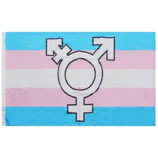 Steagul mândriei transgender 60 x 90 cm