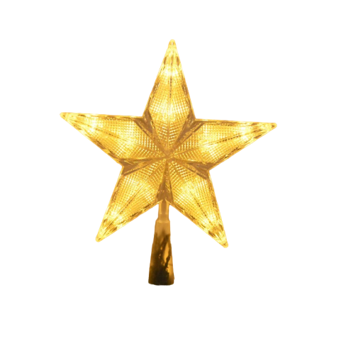 Steaua de Crăciun strălucitoare cu LED 20 cm