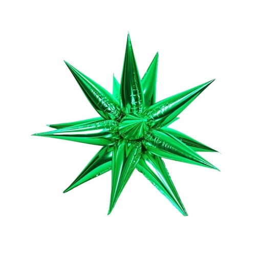 Stern-Folienballons, Weihnachtsdekoration, Party-Dekoration, bunte sternförmige Luftballons, 3D-aufblasbarer Stern, dekorativer Folienstern, 56 cm, 12 Stück