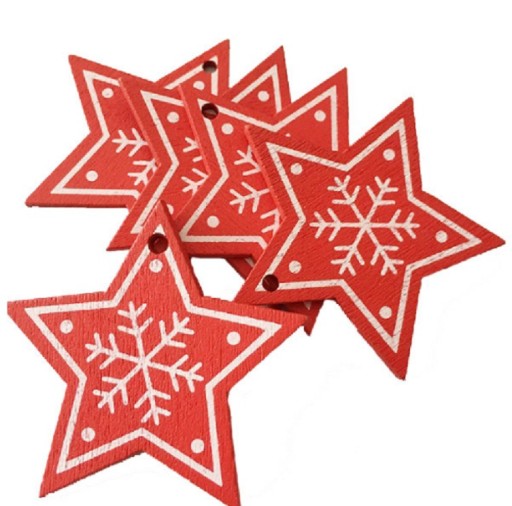 Sternförmige Weihnachtsdekoration J3470