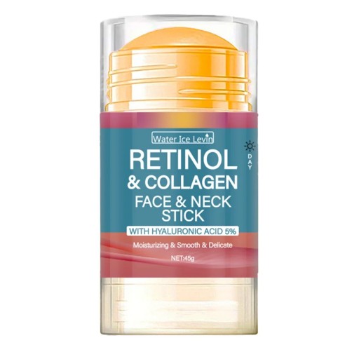 Stick pentru piele cu retinol si colagen pentru hidratarea si fermitatea pielii fetei si gatului cu acid hialuronic 45 g