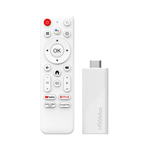 Stick TV inteligent mini, Android 14, 2 GB RAM, 8 GB eMMC, rezoluție 4K, 60 Hz, HDMI 1.4, Bluetooth 5.0, WiFi 6, Asistent Google, Control vocal