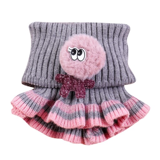 Stickad barnscarf A172