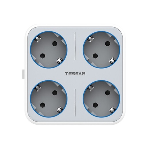 Stikdåse 3x USB, 4x stikkontakt