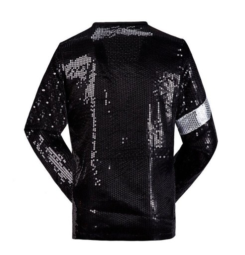 Stilfuld herrecardigan med pailletter