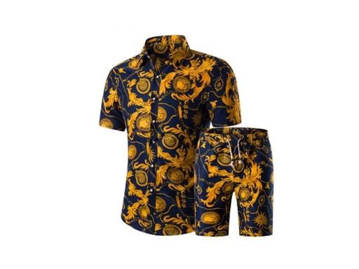 Stilfuldt herresæt - Skjorte og shorts