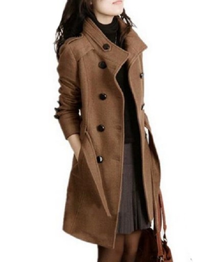 Stílusos női hosszú kabát J1225