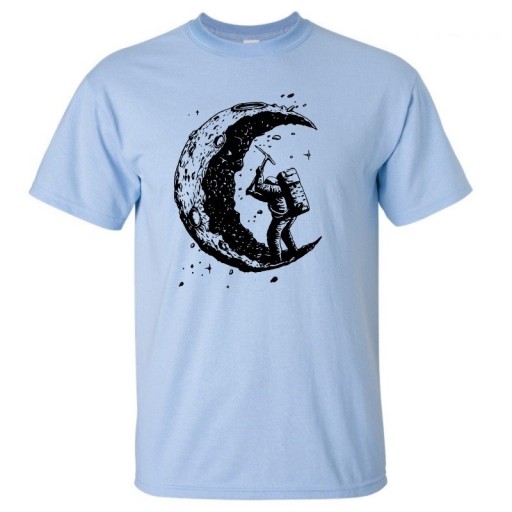 Stilvolles Herren-T-Shirt mit dem Mond J3242