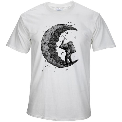 Stilvolles Herren-T-Shirt mit dem Mond J3242