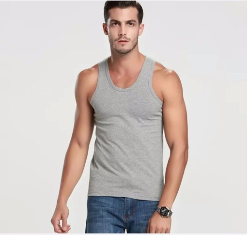 Stilvolles Herren-Tanktop – Grau