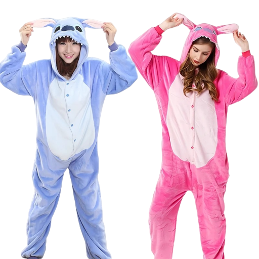 Stitch Plüsch Onesie Stitch Kostüm Halloween Kostüm Stitch Cosplay Onesie Pyjamas Karnevalskostüm