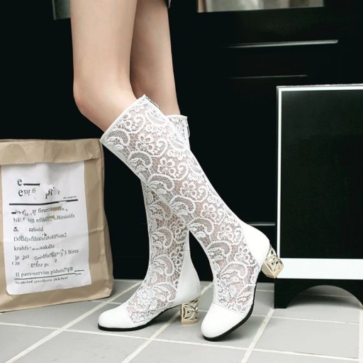 Stivali in pizzo da donna J1729