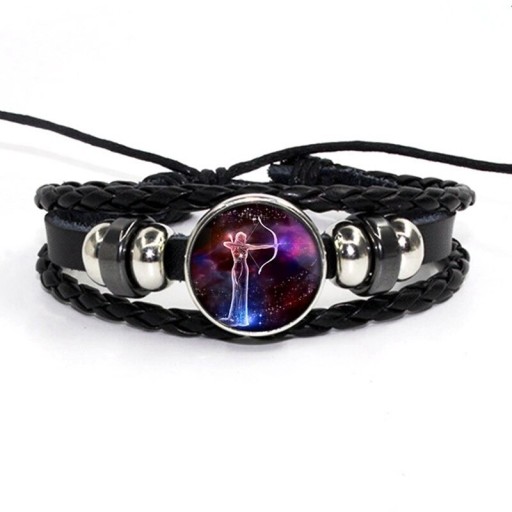 Stjärntecken läderarmband