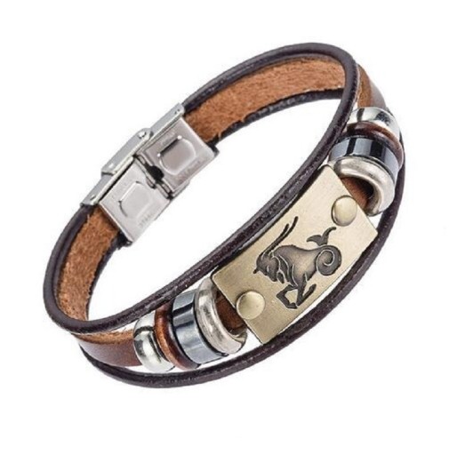 Stjärntecken läderarmband H680