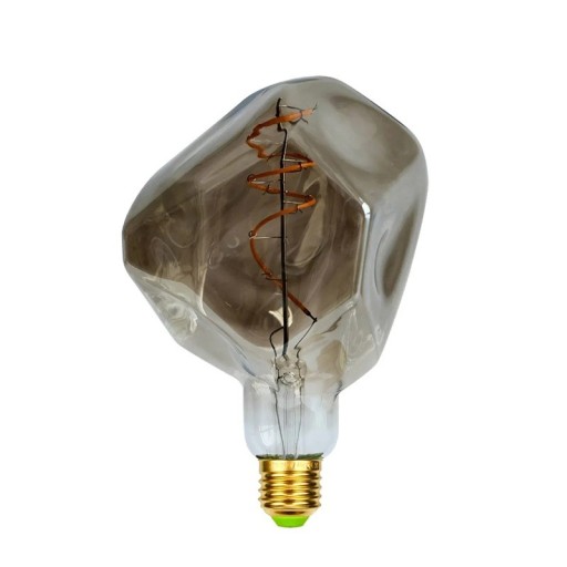 Stmívatelná LED žárovka Nepravidelný tvar se spirálovým vláknem Patice E27 4 W 220-240 V Teplé světlo 2000 K Rozměry 180 x 120 mm Do lustru