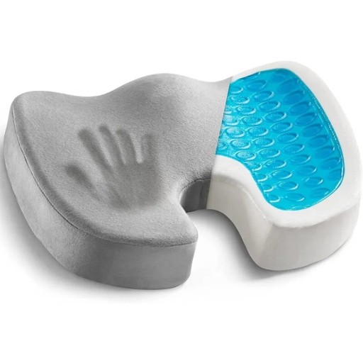 Stoelkussen voor een correcte houding Orthopedisch traagschuim zitkussen Antislip bureaustoelkussen voor stuitbeenondersteuning 45 x 35 cm