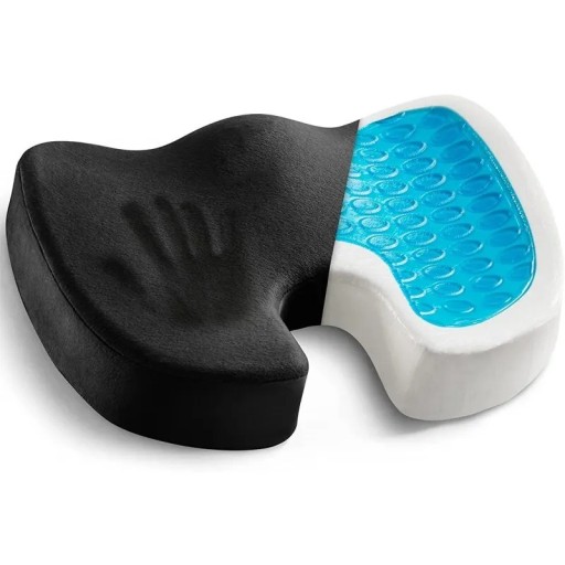 Stoelkussen voor een correcte houding Orthopedisch traagschuim zitkussen Antislip bureaustoelkussen voor stuitbeenondersteuning 45 x 35 cm