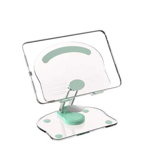 Stojan na tablet 15,5 x 12,5 cm Otočný stojan 360° Univerzálny polohovateľný držiak pre pohodlné sledovanie videí, prácu aj čítanie Stabilný otočný stojan