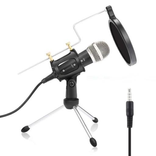 Stolní mikrofon s pop filtrem K1504