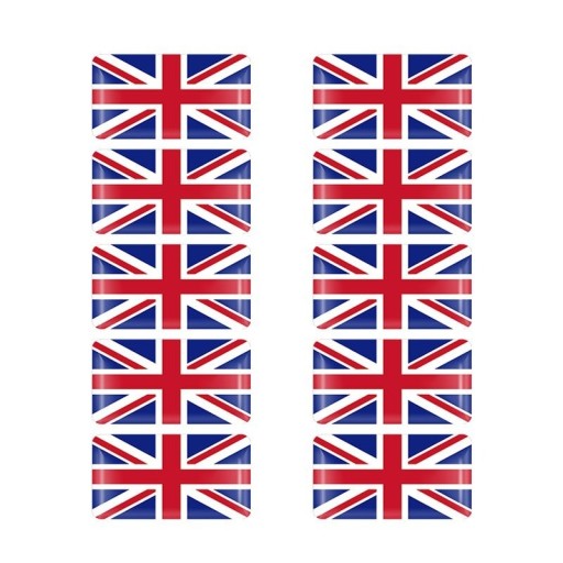Storbritannien flag klistermærker 10 stk.