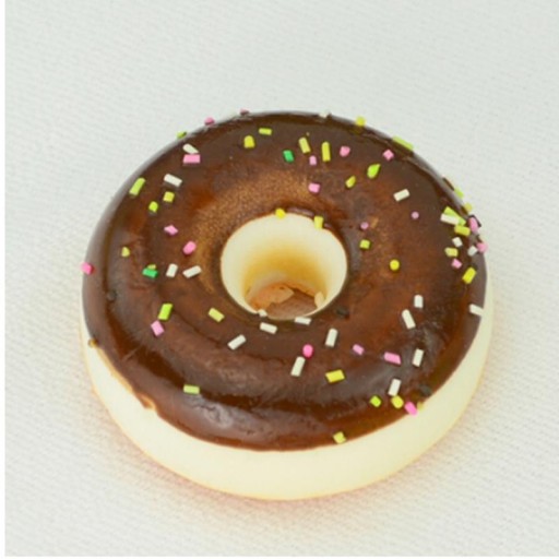 Stress Relief Squeeze Donut with Icing for Tension Release Soft PU Hand Toy Looks Like Sweet Pastry Diameter 6.2 cm Random Colour