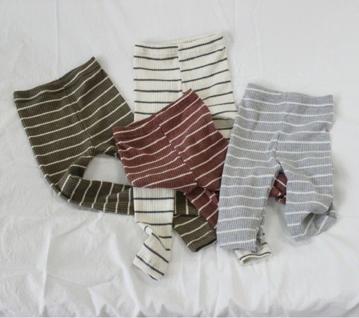 Stribede leggings til piger T2492