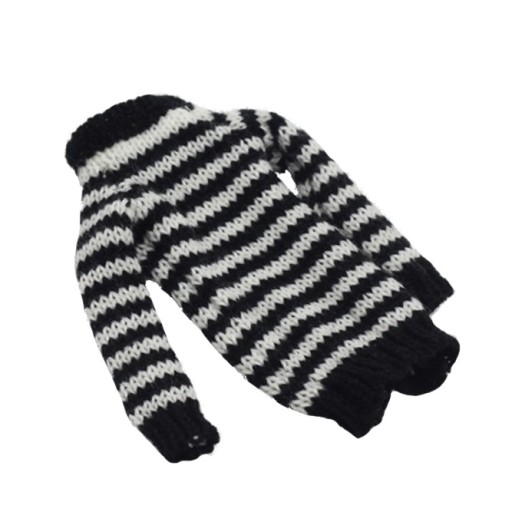 Stribet sweater til dukke