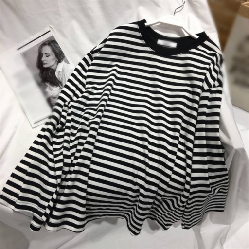 Stribet sweater til kvinder A2196