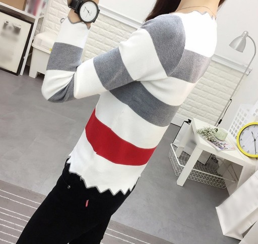 Stribet sweater til kvinder G276