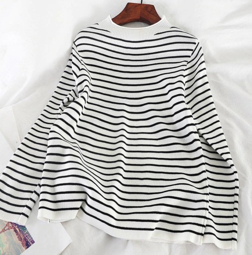 Stribet sweater til kvinder G305