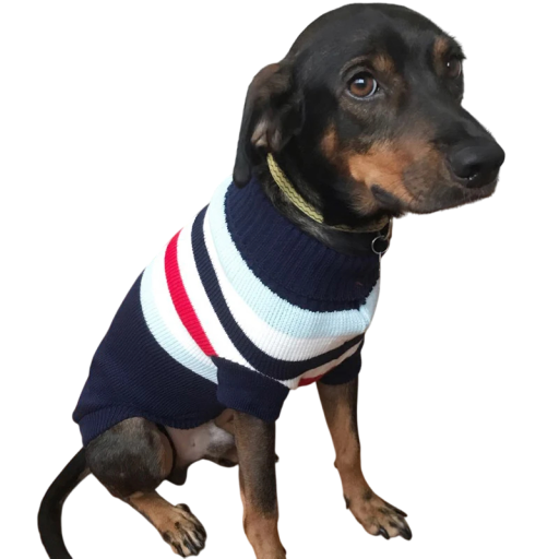 Strikketrøje til hunde 12-15 kg Uld Varmt vintertøj til mellemstore hunde Blødt og elastisk materiale Varm hundetrøje Behageligt snit Stilfuldt design