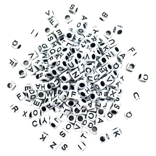 Stringing Letter Beads 100 pcs