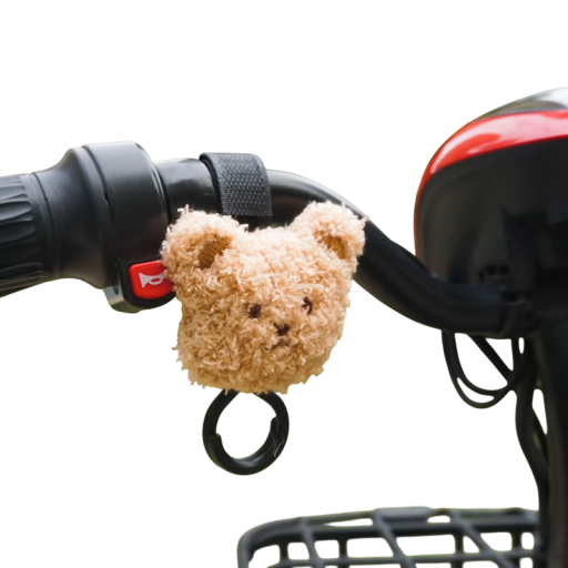 Stroller Hook with Velcro and Yarn Bear 12 x 8 x 3 cm Bag Holder Children's Accessory Practical Hanging Hook