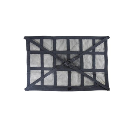 Stropní síť do auta 70x50 cm černá úložná síťka na strop zavazadlový organizér s přezkami pro interiér vozu