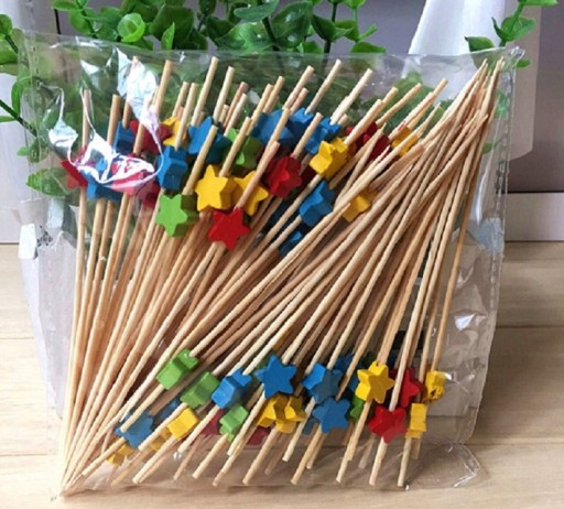 Stuzzicadenti a forma di stella 100 pz