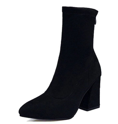 Stylische Damen-Stiefeletten - Schwarz