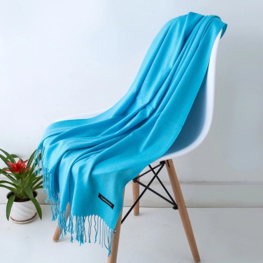 Stylischer Unisex-Kaschmirschal – 7 Blautöne