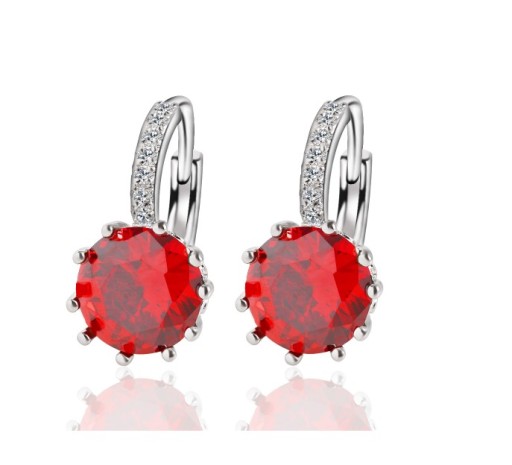 Stylisées boucles d'oreilles pour femmes - Rouges